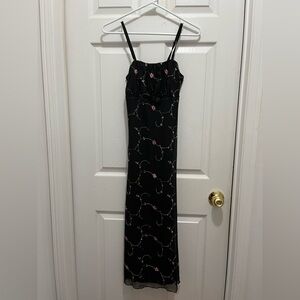 Thirty/thirty LA black floral maxi dress